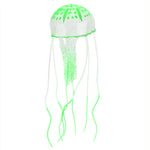 Aquarienlandschaftssimulation transparente fluoreszierende Quallendekoration
