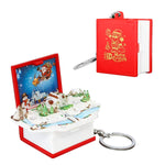 3D-Popup-Buch-Schlüsselanhänger