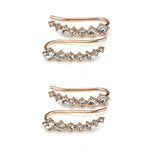 Ohrstecker mit sieben Sternen und Diamanten