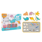 Weihnachtliche Kristallklebemalerei