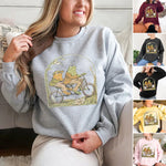 Sweatshirt mit Rundhalsausschnitt und Froschdruck