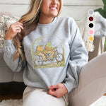 Sweatshirt mit Rundhalsausschnitt und Froschdruck
