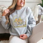 Sweatshirt mit Rundhalsausschnitt und Froschdruck