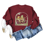 Sweatshirt mit Rundhalsausschnitt und Froschdruck