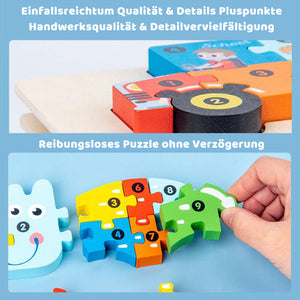 Pädagogisches 3D-Holzpuzzle für Kinder