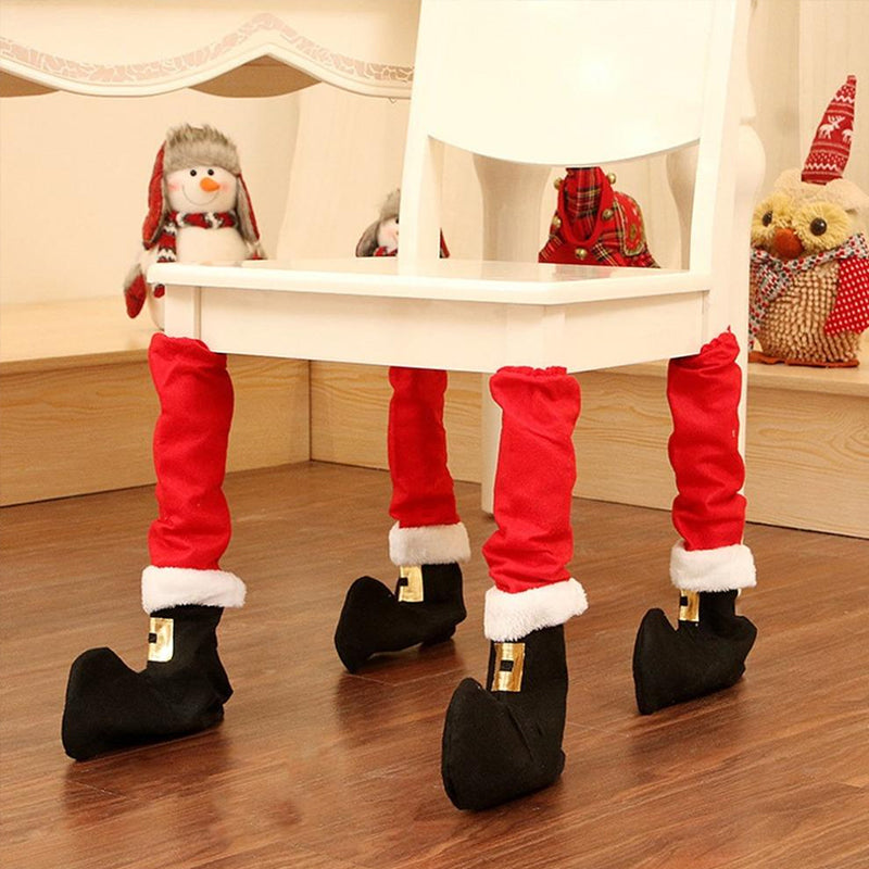 Weihnachten Stuhl Fuß Abdeckung