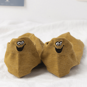 Lustige bestickte Karikatur-Smiley-Socken (10 Paar)