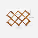 Klappbares Weinregal aus Holz