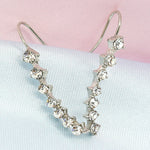 Ohrstecker mit sieben Sternen und Diamanten