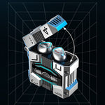 Drahtloses Bluetooth-Headset im Sci-Fi-Stil