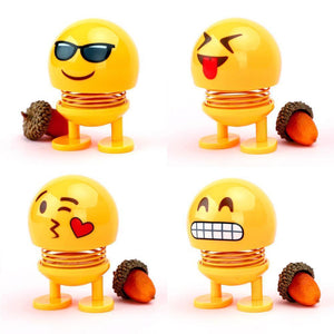 Autodekoration Kopfschüttelnde Emoji Puppe