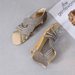 Frau Sommer Strass Sandalen