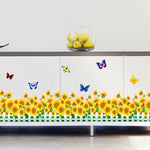 Natürliche 3D-Blumen-Wanddekoration aus grünem Gras