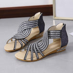 Frau Sommer Strass Sandalen