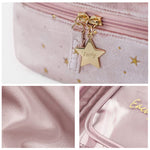 Kosmetiktasche aus Samt mit großem Fassungsvermögen+Waschtasche