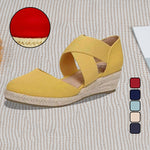 Sandalen mit Keilabsatz aus Hanfseil