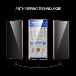Doppelseitiger Schutz Anti-Peeping-Telefonhülle aus gehärtetem Glas