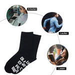 Schöne Brief gestickte Socken, 2 Paare