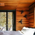 🐦Set mit 3 Kolibri-Wanddekorationen aus Metall