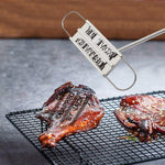 Langstielige Grillmarke für gegrilltes Fleisch