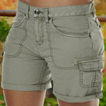 Lässige Shorts mit hoher Taille