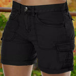 Lässige Shorts mit hoher Taille