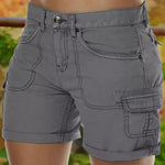 Lässige Shorts mit hoher Taille