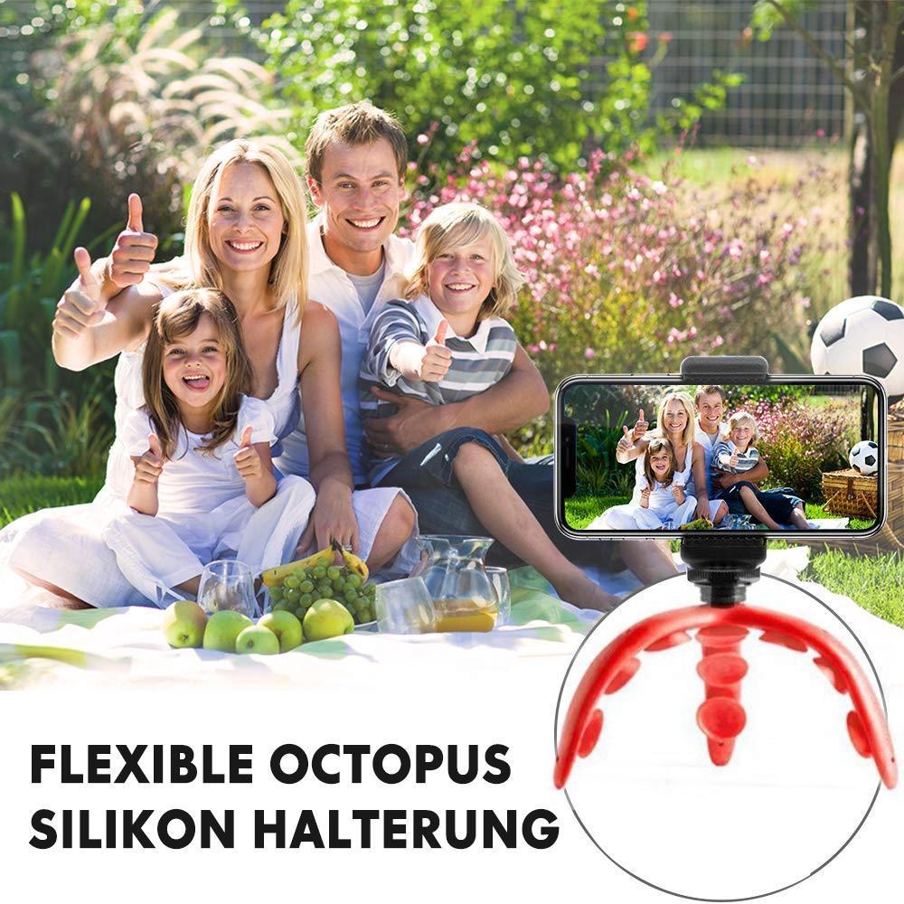 Flexible Octopus Silikon Halterung, für Handys / Kameras usw.