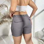 Lässige Shorts mit hoher Taille