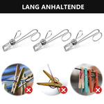 Edelstahl Metall Langer Schweifclip (6 Stück/Set)