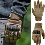 Harte Knöchel-Vollfinger-Motorradhandschuhe für Outdoor-Radfahren, Jagen, Wandern, Camping