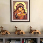 Ostern Szene hölzerne Dekoration