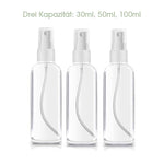 Transparente Plastiksprühflaschen