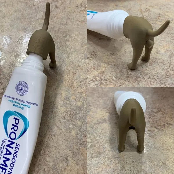Hundehintern-Form Zahnpasta-Deckel