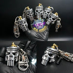 Schädel-Schlüsselanhänger Aus Metall