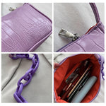 Krokodil kleine quadratische Tasche