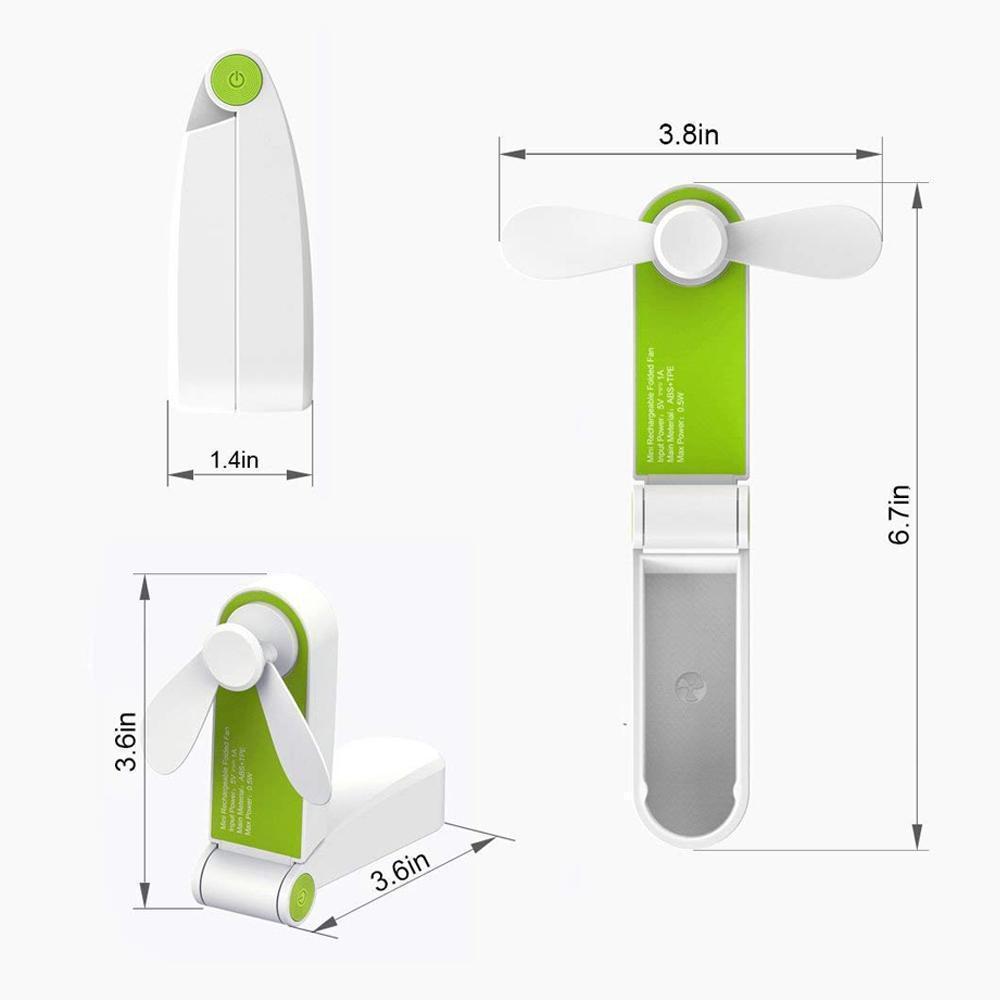 Bequee Tragbarer Mini USB Ventilator / Taschenlüfter