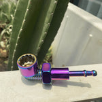 Buntes schraubenförmiges Metallrohr