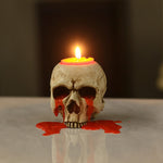 Simulierter Totenkopf Kerzenständer