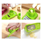 Küchenwerkzeuge Reibe Kochgeräte Multifunktionsschleifen des Knoblauchs（Grün）