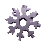 18-in-1 Schneeflocken-Multifunktionswerkzeug aus Edelstahl
