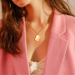 Umschlag Halskette aus Titanstahl