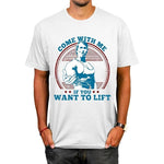 "Komm mit mir" Lässiges modisches Fitness-T-Shirt