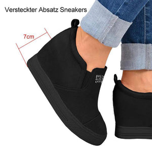 Damen versteckter Absatz Sneakers Loafers