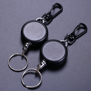 Schlüsselanhänger mit einziehbarem Drahtseil (3 Stück)
