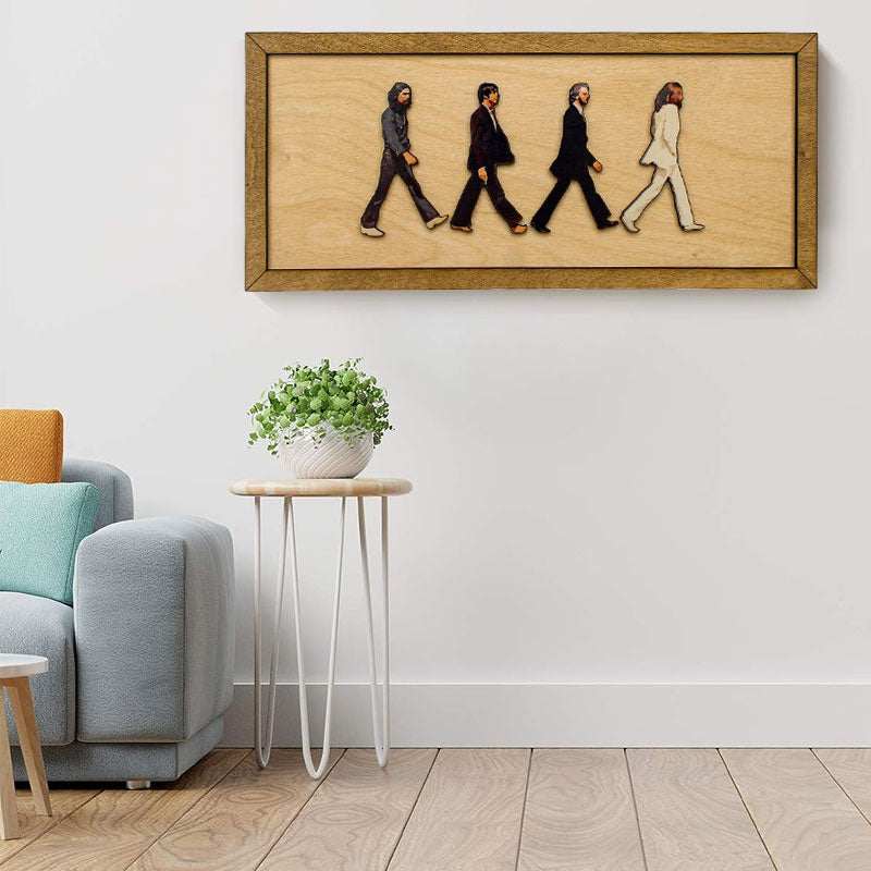 Gerahmtes Abbey Road-Porträt der Beatles