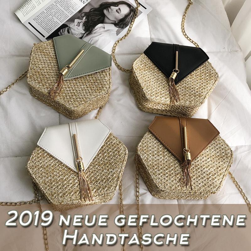 2019 neue geflochtene Handtasche