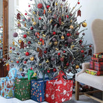 🎁Weihnachtsgeschenktüten Weihnachts Tragetaschen mit Griffen(Mehre Kaufe bekommt man ungleiche Farben)