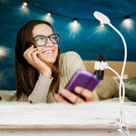 Professionelle tragbare LED-Leuchte mit Handyhalter