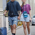 Reisehalstasche mit RFID-blockierendem Reisepasshalter